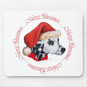 Dalmatiner Frohe Weihnachten Mousepad