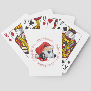 Dalmatiner-frohe Weihnachten Spielkarten