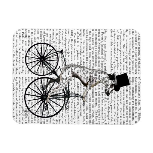 Dalmatiner für Fahrrad 2 Magnet (Horizontal)