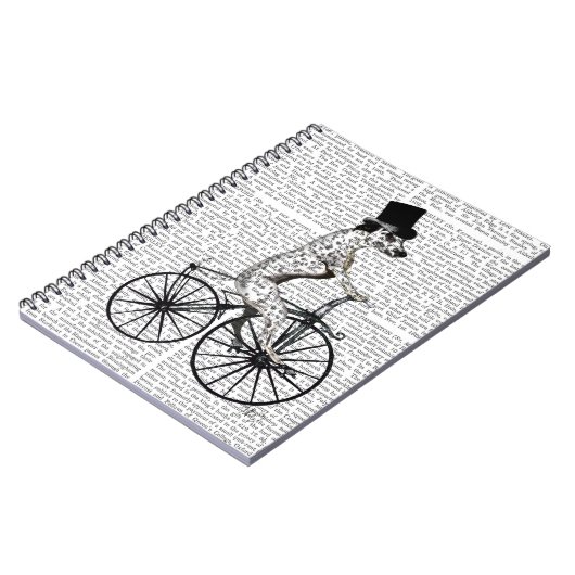Dalmatiner für Fahrrad 2 Notizblock (Linke Seite)