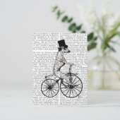 Dalmatiner für Fahrrad 2 Postkarte (Stehend Vorderseite)