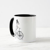 Dalmatiner für Fahrrad 2 Tasse (Vorderseite Links)