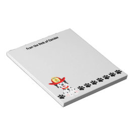 Dalmatiner für Feuerlöschpuppen 5,5" x 6" Notepad Notizblock