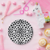 Dalmatiner für Schwarze und Weiße Hunde - Druckpun Pappteller (Party)