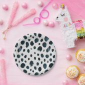 Dalmatiner für Schwarze und Weiße Hunde - Druckpun Pappteller (Party)