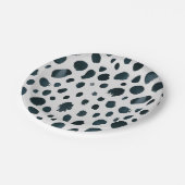 Dalmatiner für Schwarze und Weiße Hunde - Druckpun Pappteller (Schrägansicht)