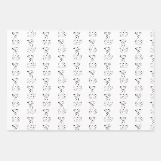 Dalmatiner Gepunktet Hundegeschenk Geschenkpapier Set (Vorderseite 2)