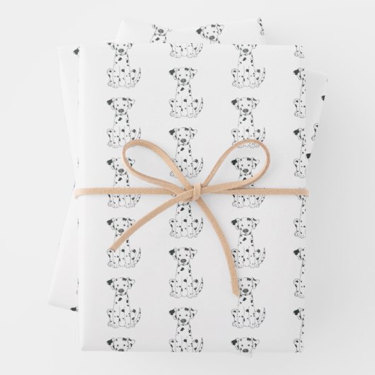 Dalmatiner Gepunktet Hundegeschenk Geschenkpapier Set (Beispiel)