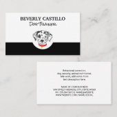 Dalmatiner Gepunktet Hundesymbol Visitenkarte (Vorne/Hinten)