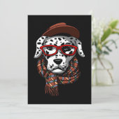 Dalmatiner-Geschenk| Dalmatiner Cool Dankeskarte (Stehend Vorderseite)