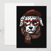 Dalmatiner-Geschenk| Dalmatiner Cool Dankeskarte (Vorne/Hinten)