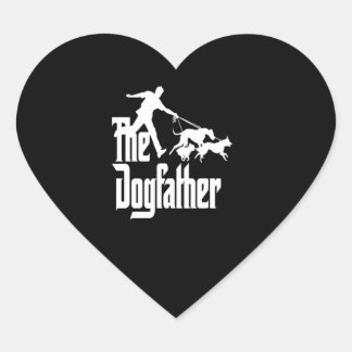 Dalmatiner-Geschenk | Der Hundevater Herz-Aufkleber
