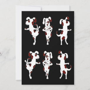 Dalmatiner-Geschenk  Posen und Übungen für Hunde m Dankeskarte