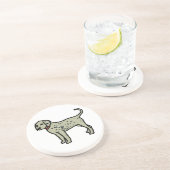 Dalmatiner Getränkeuntersetzer (Seite)