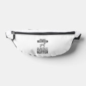 Dalmatiner Glitter Lustiger Hundehaar Zitat Design Bauchtasche (Ablage )