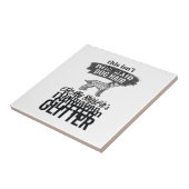 Dalmatiner Glitter Lustiger Hundehaar Zitat Design Fliese (Seite)