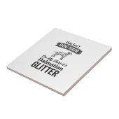 Dalmatiner Glitter Lustiger Hundehaar Zitat Design Fliese (Seite)