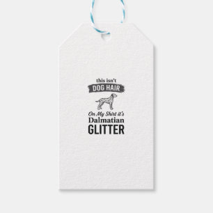 Dalmatiner Glitter Lustiger Hundehaar Zitat Design Geschenkanhänger