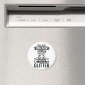 Dalmatiner Glitter Lustiger Hundehaar Zitat Design Magnet (In Situ (Geschirrspüler))