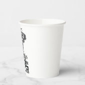 Dalmatiner Glitter Lustiger Hundehaar Zitat Design Pappbecher (Links)