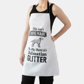 Dalmatiner Glitter Lustiger Hundehaar Zitat Design Schürze (InSitu)