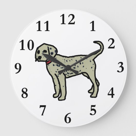 Dalmatiner Große Wanduhr (Vorderseite)