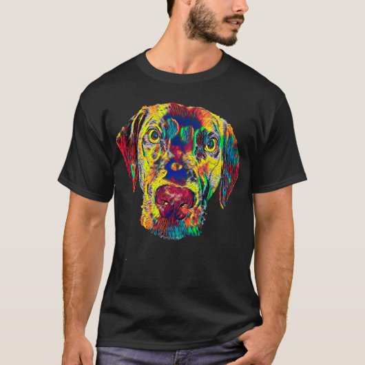 Dalmatiner-großer Hundehaustier-Kopf Chillin T-Shirt (Vorderseite)