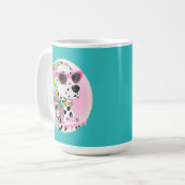 Dalmatiner Hallo Schönheit! Kaffeetasse (Vorderseite Links)