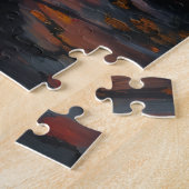 Dalmatiner-Halloween-Kunst im gespenstischen Feuer Puzzle (Seite)