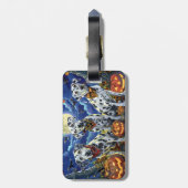 Dalmatiner Halloween Spooky Gepäckanhänger (Rückseite vertikal)