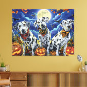 Dalmatiner Halloween Spooky Leinwanddruck (Insitu (Wohnzimmer))