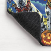 Dalmatiner Halloween Spooky Mousepad (Ecke)