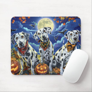 Dalmatiner Halloween Spooky Mousepad