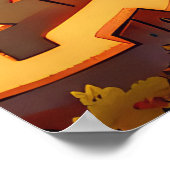 Dalmatiner Halloween Spooky Poster (Ecke)