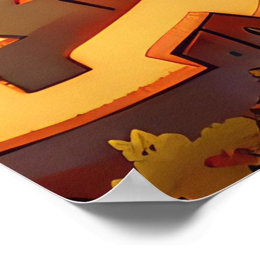 Dalmatiner Halloween Spooky Poster (Ecke)