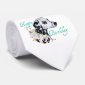 Dalmatiner Happy Birthday Krawatte (Gerollt)