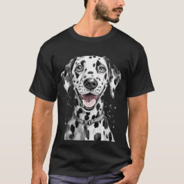 Dalmatiner Happy Face Hund T-Shirt