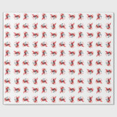 Dalmatiner Happy Holidays Geschenkpapier (Flach)