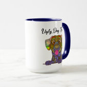 Dalmatiner hässliche Hunde Gesicht Tasse (VorderseiteRechts)