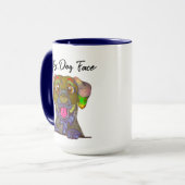 Dalmatiner hässliche Hunde Gesicht Tasse (Vorderseite Links)