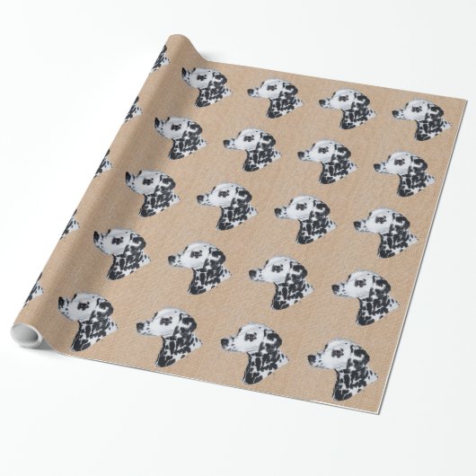 Dalmatiner Head Study Geschenkpapier (Ungerollt)