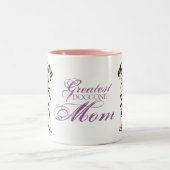 Dalmatiner-Herz-Mama Zweifarbige Tasse (Mittel)