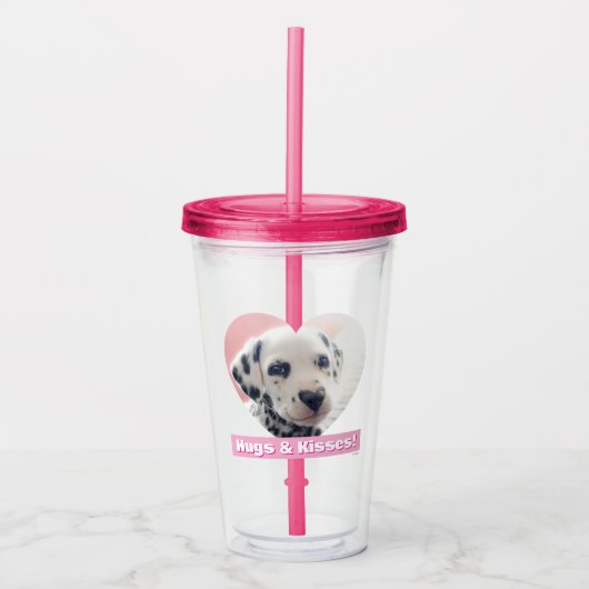 Dalmatiner-Herznase Acryltrinkbecher (Vorderseite)