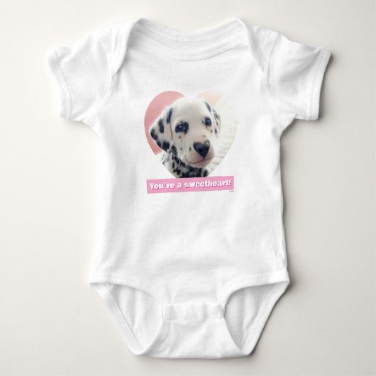 Dalmatiner-Herznase Baby Strampler (Vorderseite)