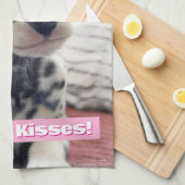 Dalmatiner-Herznase Geschirrtuch (Viertel Falte)