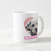 Dalmatiner-Herznase Jumbo-Tasse (Vorderseite Rechts)