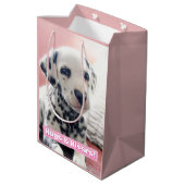 Dalmatiner-Herznase Mittlere Geschenktüte (Rückseite Schrägansicht)