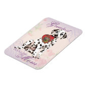 Dalmatiner Herzstück Mama Magnet (Linke Seite)