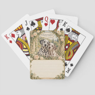 Dalmatiner-Hochzeitsgästebuch-Unterschriften-Deck Spielkarten