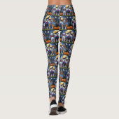 Dalmatiner Hogs Pumpkin Halloween Funny Leggings (Rückseite)
